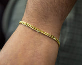 10K Gold Miami Cuban Bracelet (Regular)-5.0MM - White Carat - USA & Canada